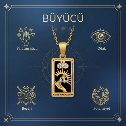 The Magician (Büyücü) Tarot kolyesi