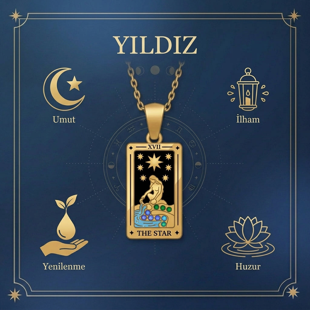 The Star (Yıldız) Tarot Kolyesi